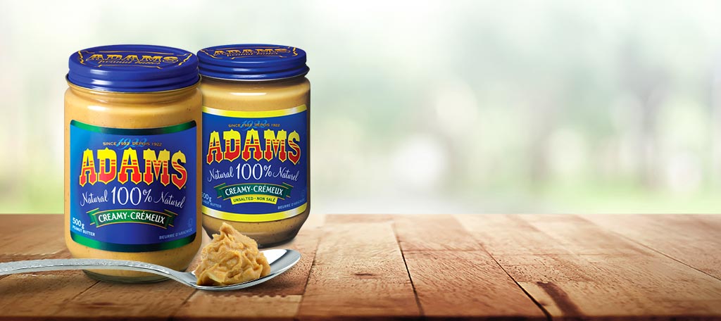 Various Adams Peanut Butter products